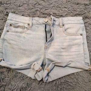 AE High Rise Denim Shorts